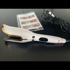 CHI® Spin 'n Curl Special Edition Ceramic 1-Inch Rotating Curler in White